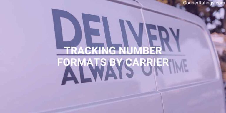 Tracking Number Formats By Carrier