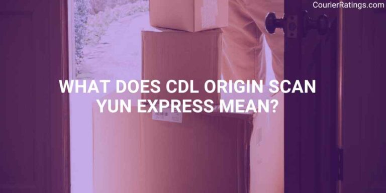 What does CDL Origin Scan Yun Express mean