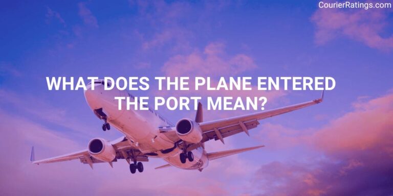 What does The Plane Entered the Port mean