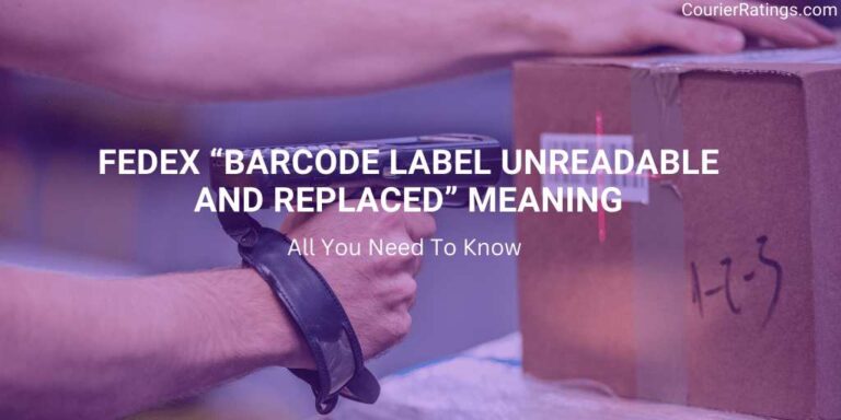 FedEx Barcode Label Unreadable and Replaced Meaning