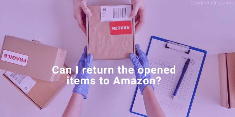 Can I return the opened items to Amazon